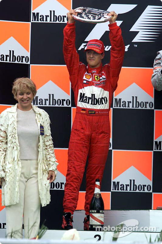 Michael Schumacher en el podio