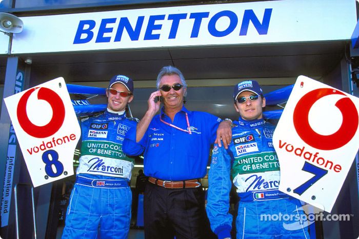 Jenson Button, Flavio Briatore, Giancarlo Fisichella