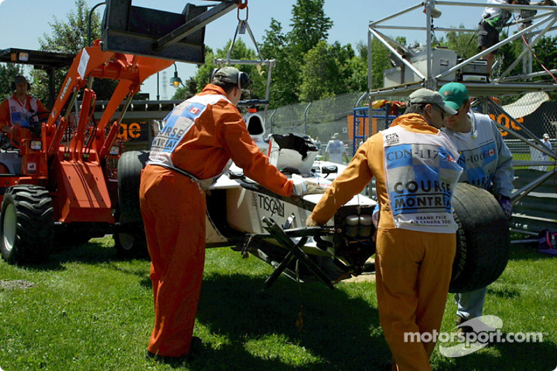 A tough morning session for Jacques Villeneuve