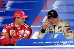 Conférence de presse: Michael Schumacher et Mika Hakkinen