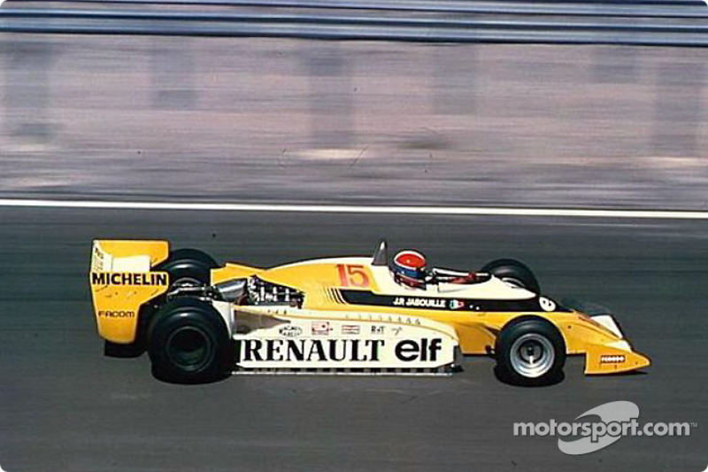 First victory for a Renault F1 car: Jean-Pierre Jabouille in a double turbo-charged RS 10