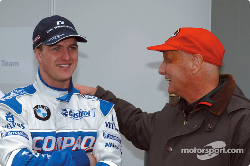 Ralf Schumacher y Niki Lauda