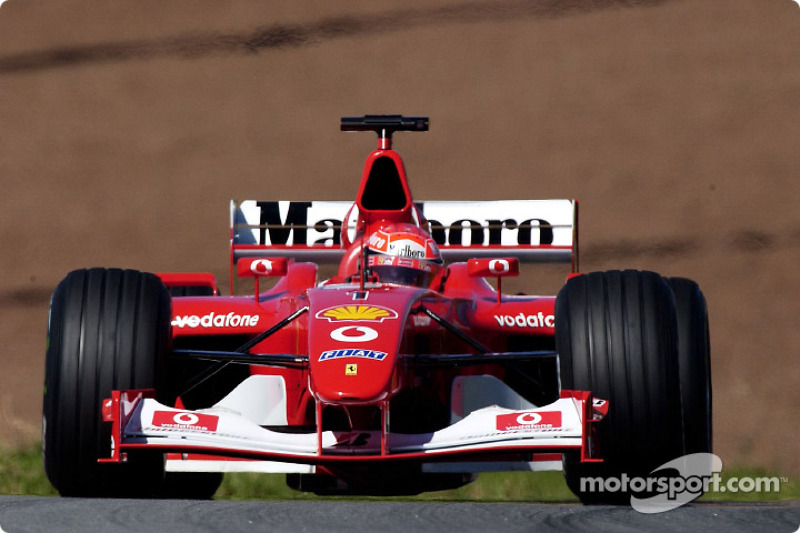 Michael Schumacher pendant le warmup