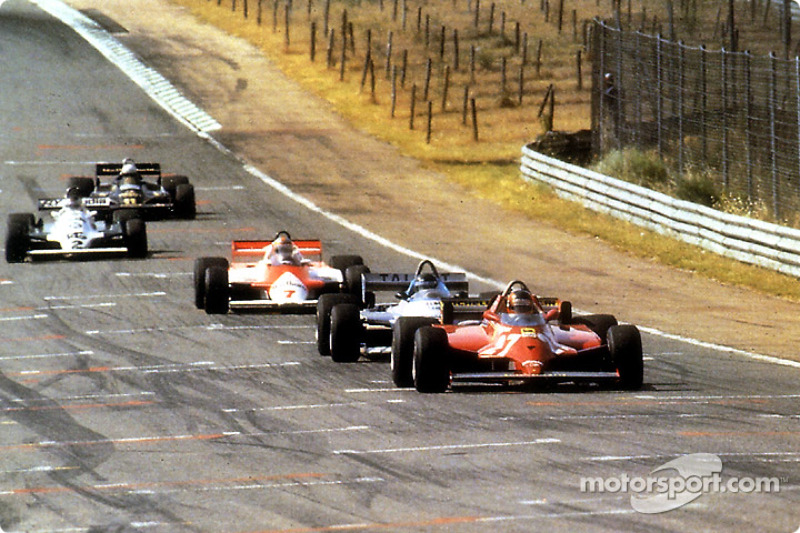 During 70 laps, they all tried to push Gilles Villeneuve at fault and pass him; they never could and