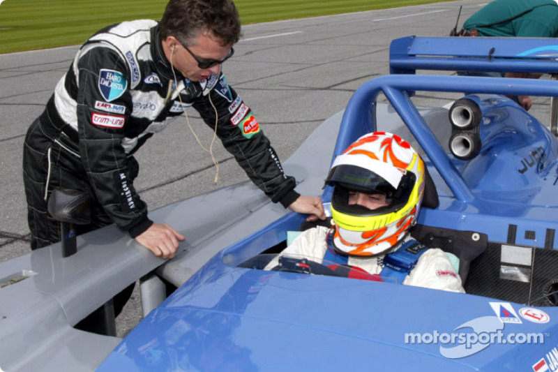 Tony Stewart behind the wheel of the #2 Judd-powered Crawford during testing for the Rolex 24 At Daytona