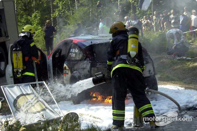 La Ford en feu de Colin McRae