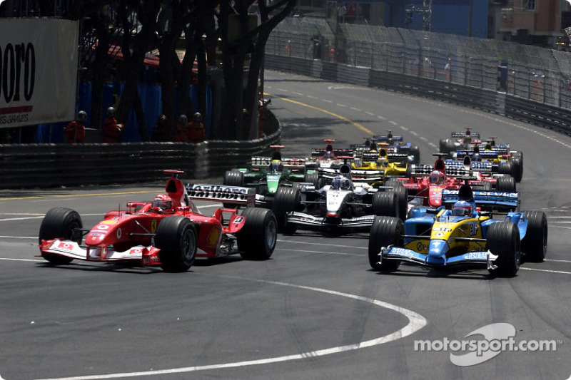 Inicio: Michael Schumacher y Fernando Alonso