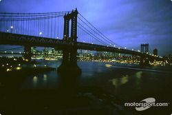 La ciudad de Nueva York de noche