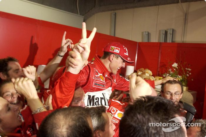 Michael Schumacher, campeón del mundo de Fórmula 1 del año 2003 con Ferrari