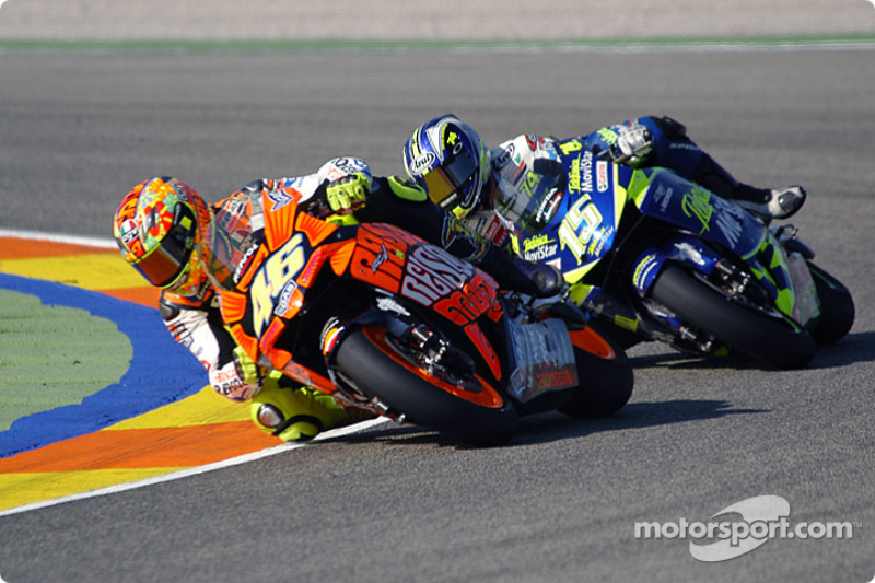 Valentino Rossi and Sete Gibernau