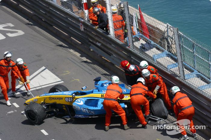 Mobil Fernando Alonso hancur di GP Amerika Serikat