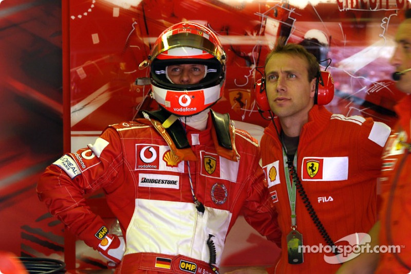 Michael Schumacher ve Luca Badoer