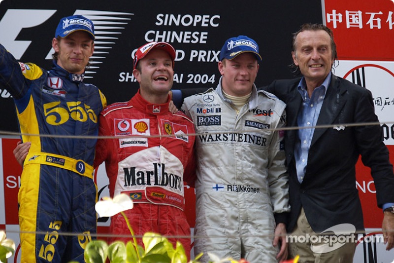 2004 : 1. Rubens Barrichello, 2. Jenson Button, 3. Kimi Räikkönen