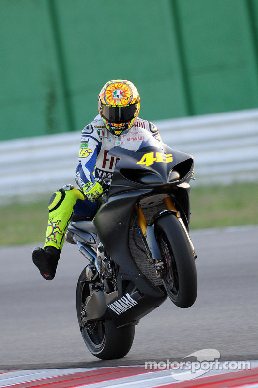 Testfahrten in Misano nach dem Beinbruch von Mugello 2010