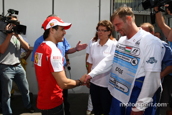 Felipe Massa, Scuderia Ferrari visits medical staff who helped him after his accident in 2009