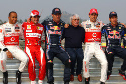 Lewis Hamilton, McLaren Mercedes, Fernando Alonso, Scuderia Ferrari, Mark Webber, Red Bull Racing, B