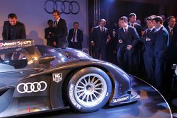 The 2011 Audi R18 TDI is presented to the media