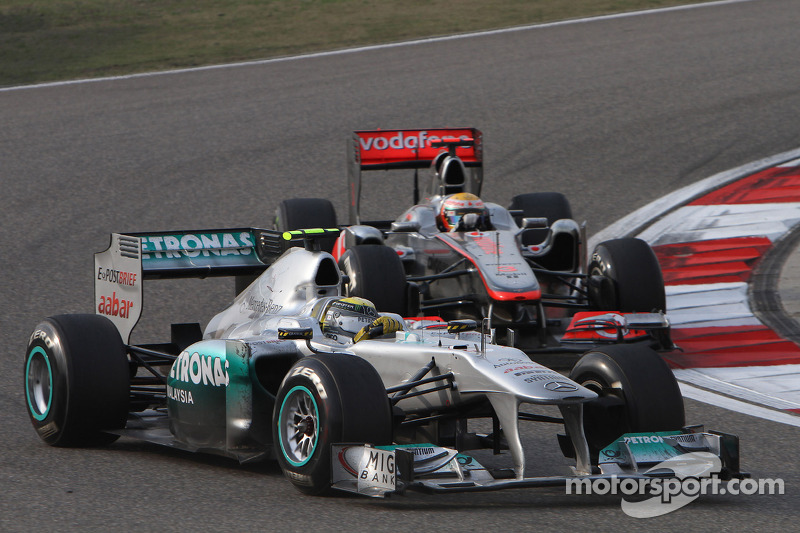 Nico Rosberg, Mercedes GP y Lewis Hamilton, McLaren Mercedes