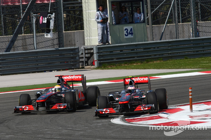 Lewis Hamilton, McLaren Mercedes ve Jenson Button, McLaren Mercedes