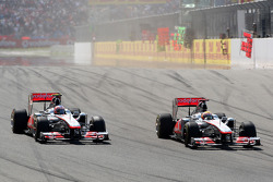Jenson Button, McLaren Mercedes, MP4-26, Lewis Hamilton, McLaren Mercedes