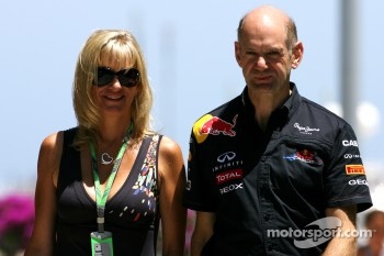 Adrian Newey, Red Bull Racing, Technical Operations Director and his wife