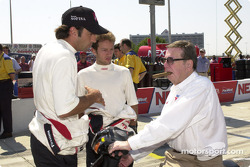 Christian Fittipaldi Cristiano da Matta and Carl Haas