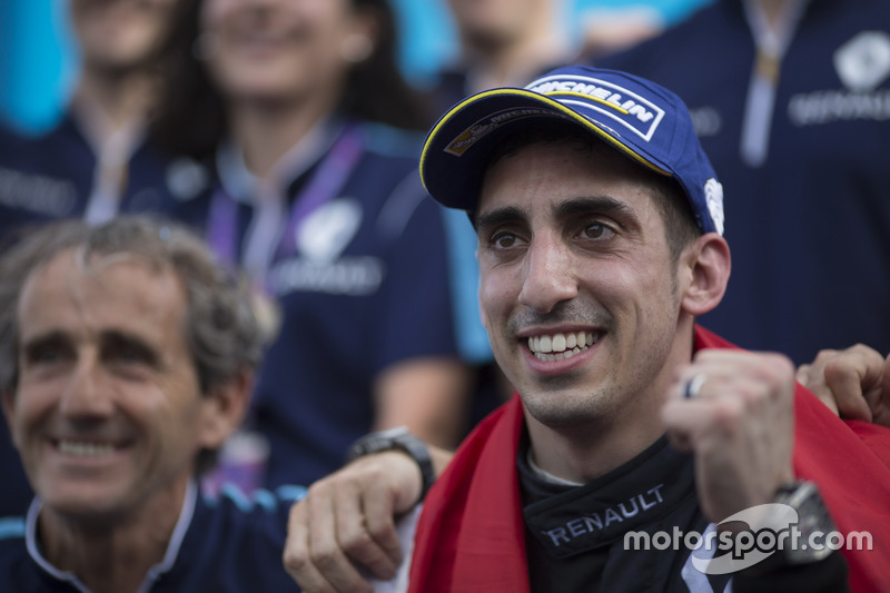 Sébastien Buemi, Renault e.Dams celera con Alain Prost