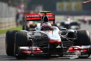 Second place Jenson Button, McLaren Mercedes