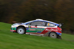 Mikko Hirvonen et Jarmo Lehtinen, Ford Fiesta RS WRC, BP Ford Abu Dhabi World Rally Team