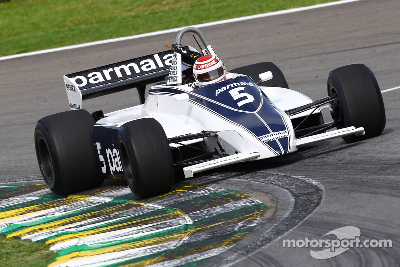 Nelson Piquet, drives the Brabham BT49