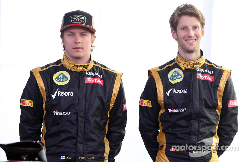 Кімі Райкконен, Lotus Renault F1 Team та Ромен Грожан, Lotus Renault F1 Team