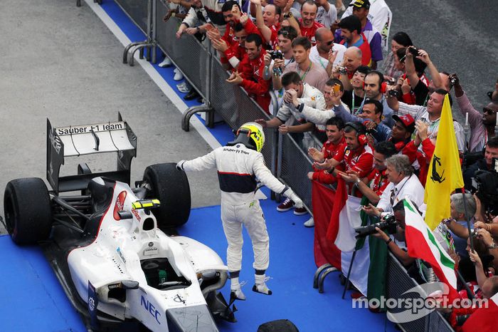 Segundo lugar Sergio Përez, Sauber F1 Team
