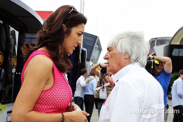 La boda entre ellos tuvo lugar en 2012, en una ceremonia secreta en Gstaad, Suiza. Después del matrimonio con Ecclestone, Fabiana apareció constantemente en las carreras de F1 hasta la salida de la categoría, a principios de 2017.
