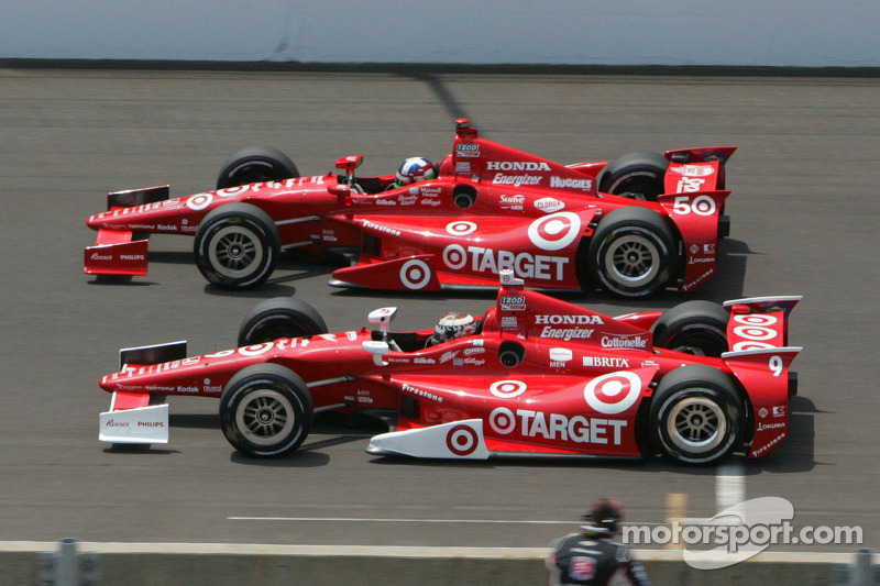 Dario Franchitti, Target Chip Ganassi Racing Honda; Scott Dixon, Target Chip Ganassi Racing Honda