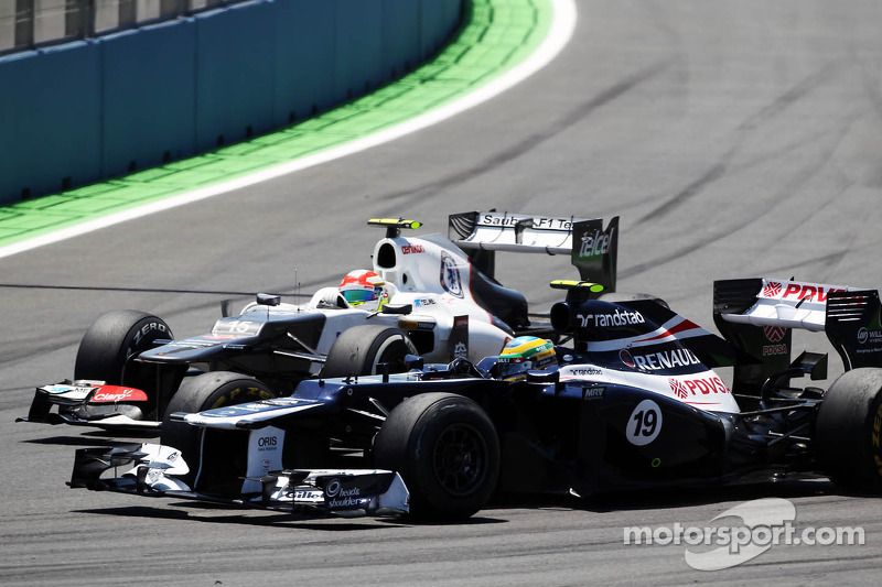 Bruno Senna, Williams lidera a Sergio Pérez, Sauber