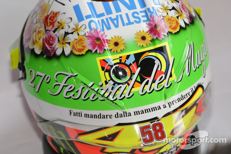 Valentino Rossi's speciale helm