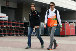 Jérôme d'Ambrosio, Tercer Piloto del Lotus F1 Team con Jules Bianchi, del Sahara Force India F1 Team