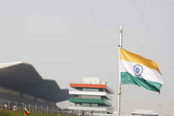 Indian flag at the circuit