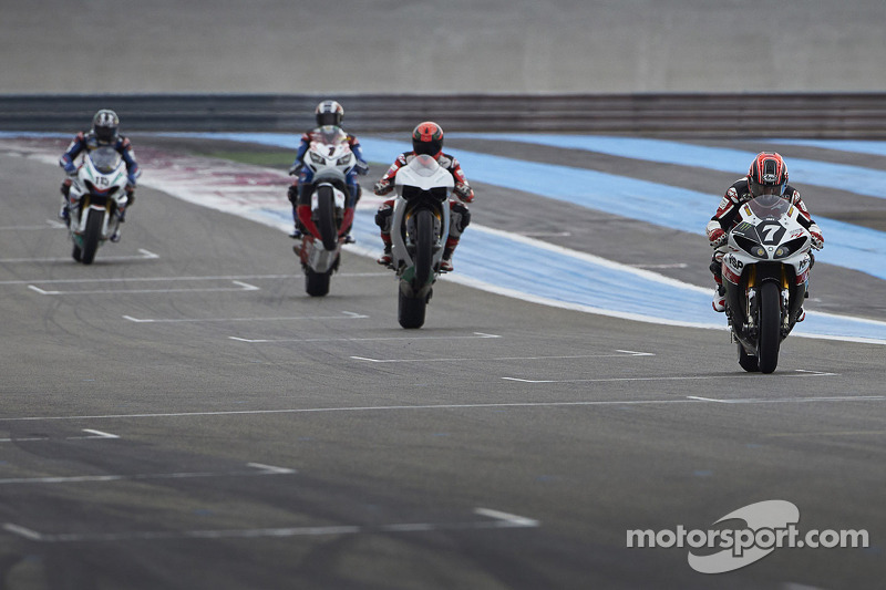 Randy Mamola, Michael Schumacher, John McGuinness and Keith Flint