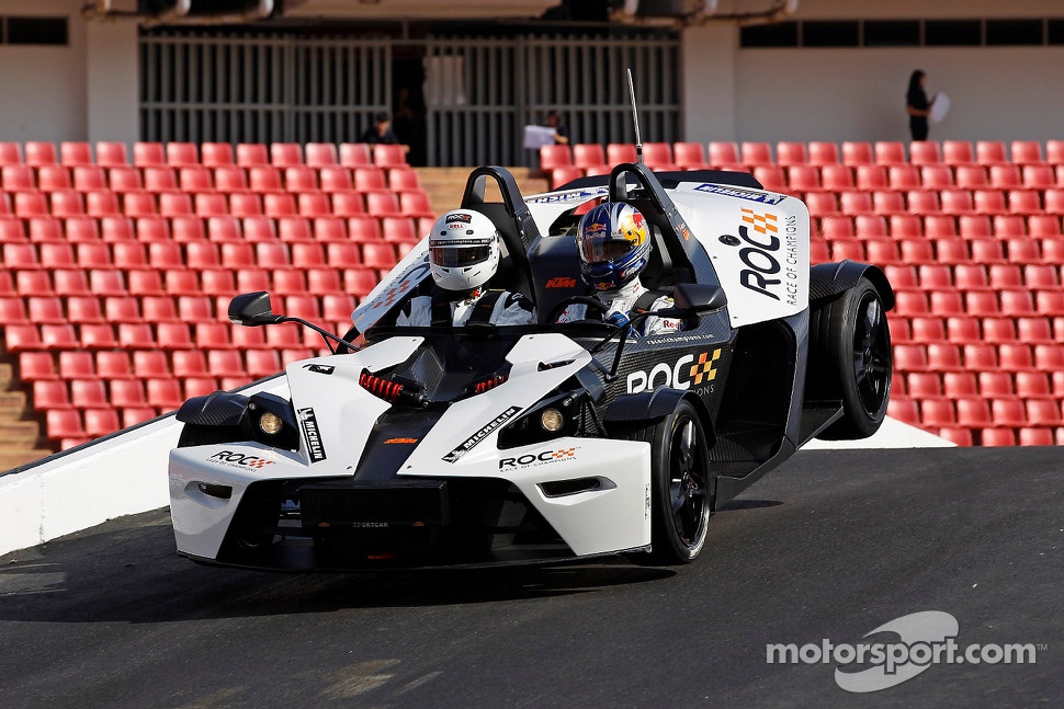 KTM X-Bow, an ultra-light sports car for road and race use, produces about 237 hp.