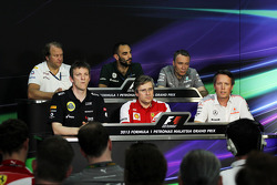 Bob Fernley, Sahara Force India F1 Team ; James Allison, Lotus F1 Team ; Cyril Abiteboul, Caterham F1 Team ; Pat Fry, Ferrari ; Bob Bell, Mercedes