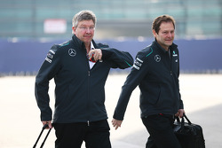 Ross Brawn, Teambaas Mercedes AMG F1 met Aldo Costa, Mercedes AMG F1 Engineering Director