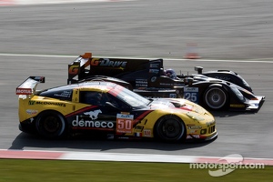 #50 Larbre Competition Chevrolet Corvette C6 ZR1: Patrick Bournehauser, Julien Canal, Fernando Rees #25 ADR-Delta Oreca 03 Nissan: Tor Graves, Antonio Pizzonia, James Walker