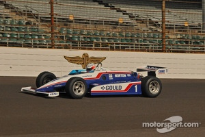 Chris Dyson in a vintage Indy racer