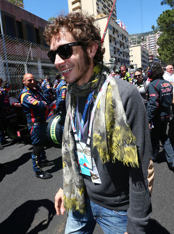 Valentino Rossi, Moto GP coureur, op de grid