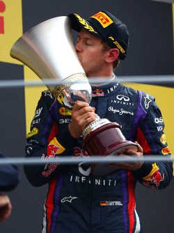 Race winner Sebastian Vettel, Red Bull Racing
