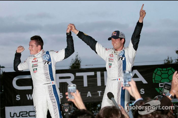 Campeones 2013 Sébastien Ogier y Julien Ingrassia, Volkswagen Polo WRC, Volkswagen Motorsport