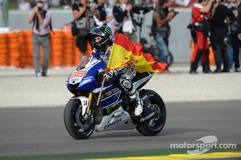 Race winner Jorge Lorenzo, Yamaha Factory Racing