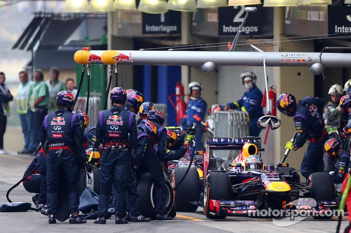Sebastian Vettel, Red Bull Racing RB9 y Mark Webber, Red Bull Racing 