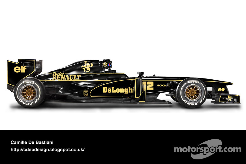 Formel-1-Auto im Retrodesign: Lotus 1986